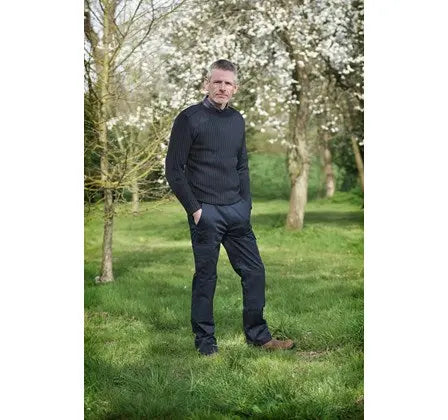 Crew Neck Combat Jumper - Hi-Vis Trousers