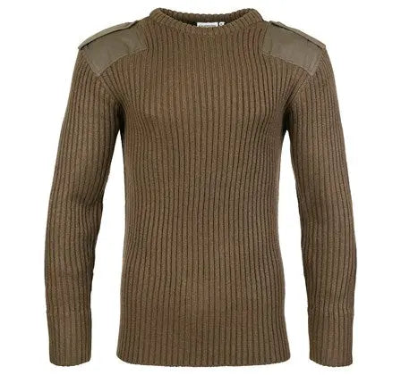 Crew Neck Combat Jumper - Hi-Vis Trousers