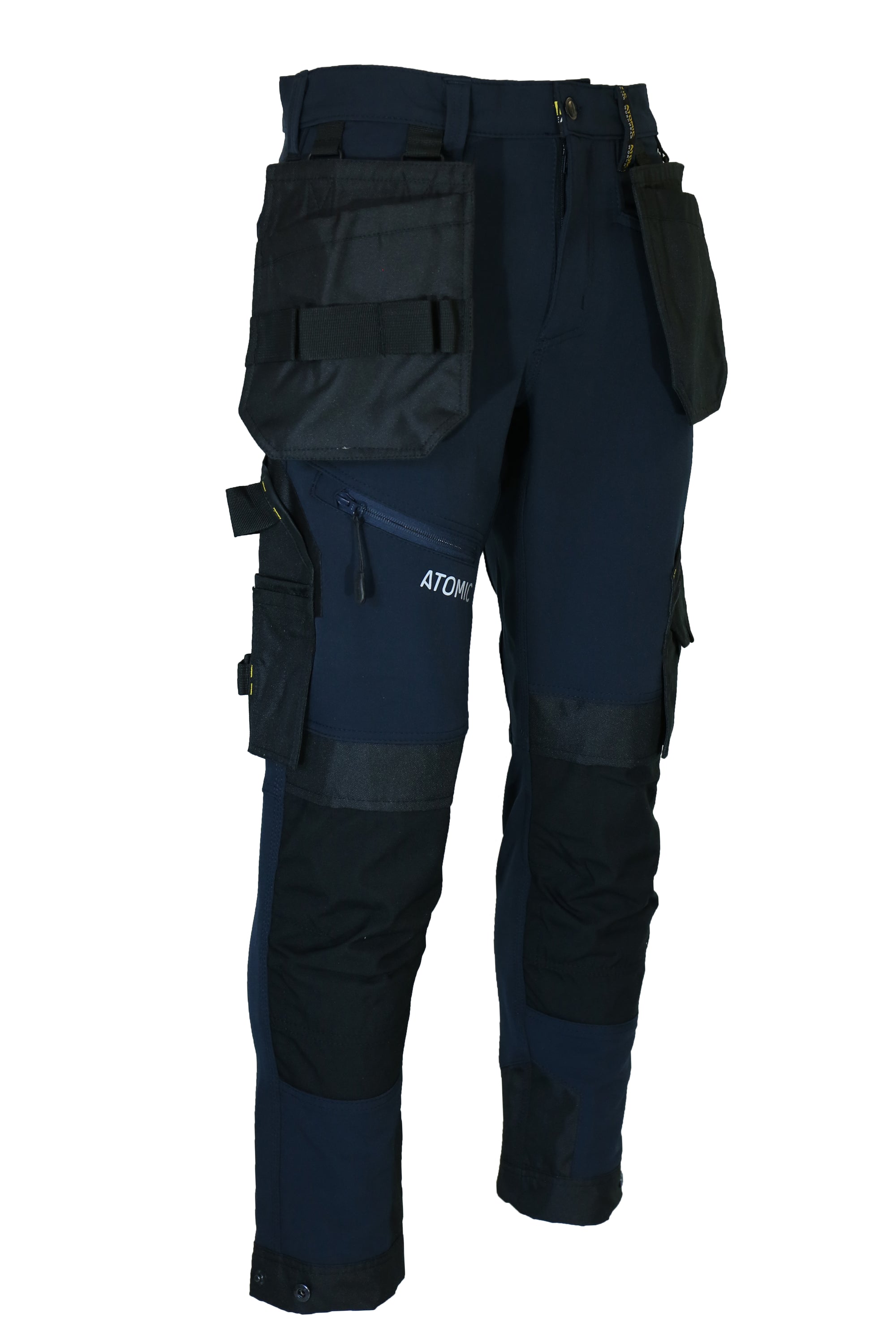 Slim Fit Stretch Work Trouser with Removable Holster Pockets - Hi-Vis Trousers