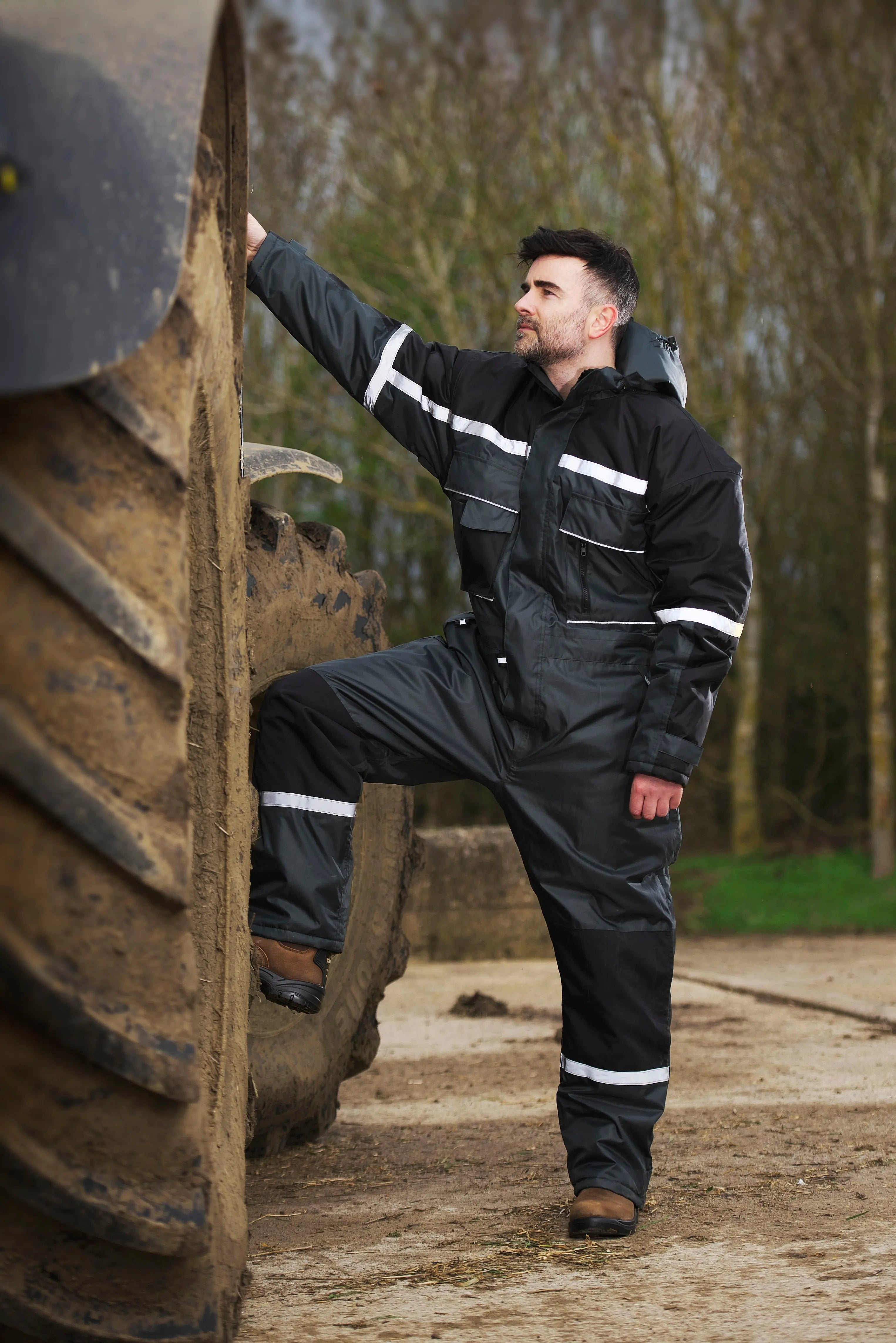 Orwell Waterproof Padded Coverall - Hi-Vis Trousers