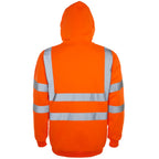 Hi-Vis Pullover Hoodie with Ribbed Cuff and Hem - Hi-Vis Trousers