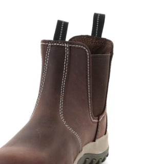 Radial Brown Leather Dealer Boot - Hi-Vis Trousers