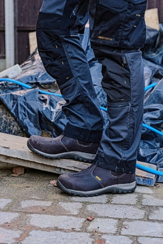 Radial Brown Leather Dealer Boot - Hi-Vis Trousers