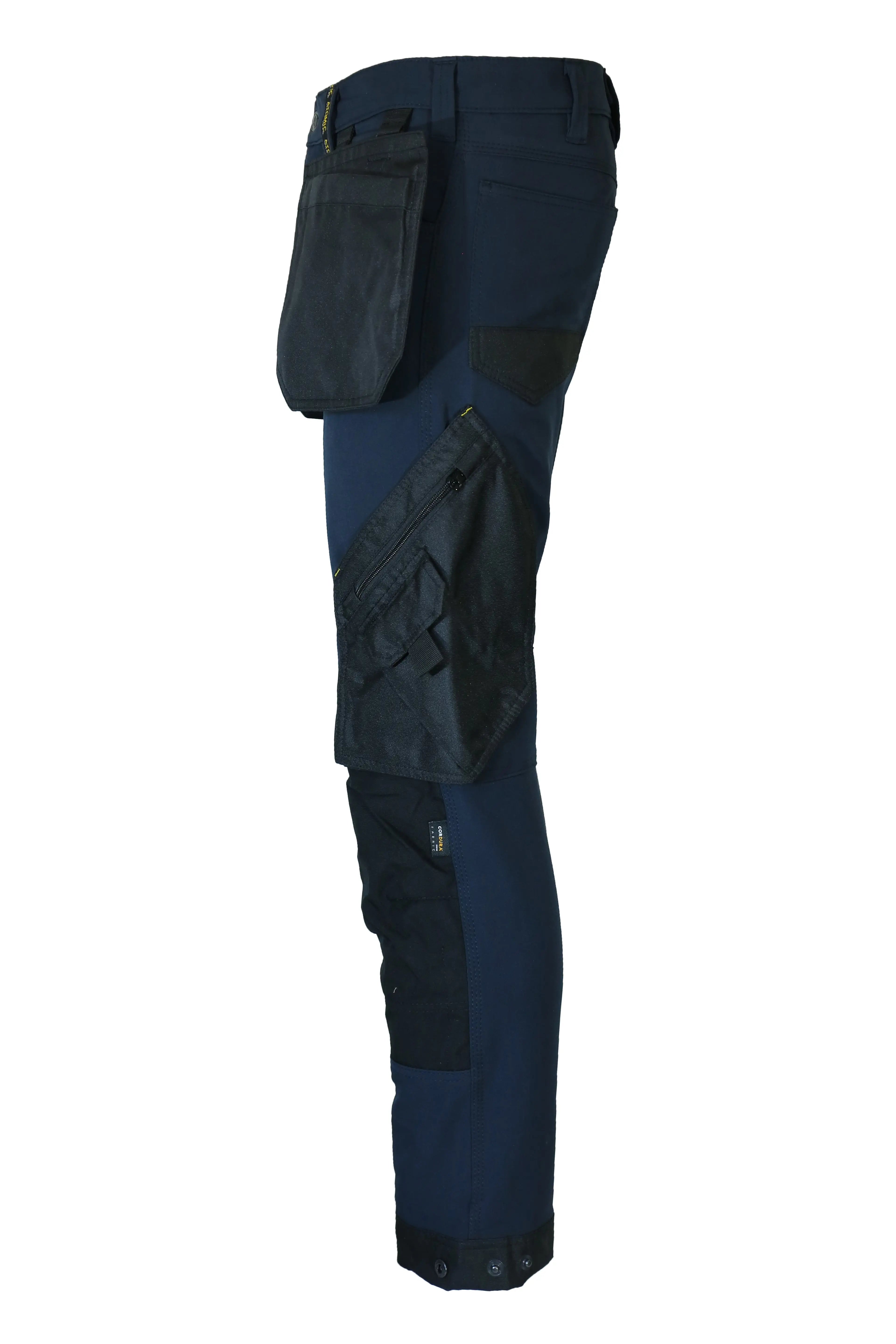 Slim Fit Stretch Work Trouser with Removable Holster Pockets - Hi-Vis Trousers