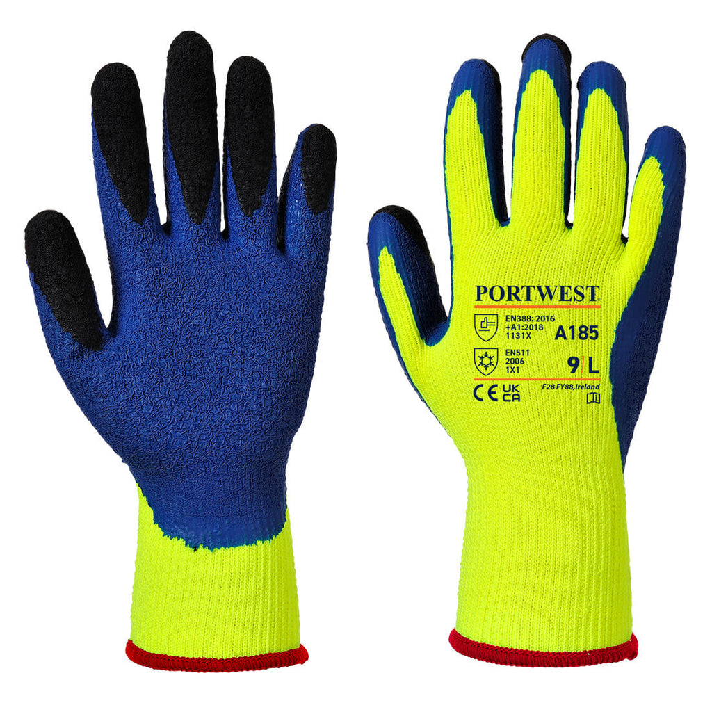 Cold 7 Latex Crinkle Finger Dipped Glove (Pack of 12)