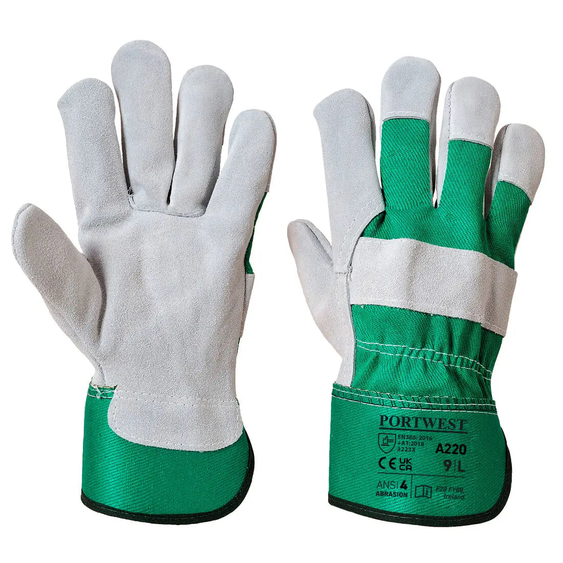 Leather Rigger 130 Cow Split Glove (Pack of 12) - Hi-Vis Trousers