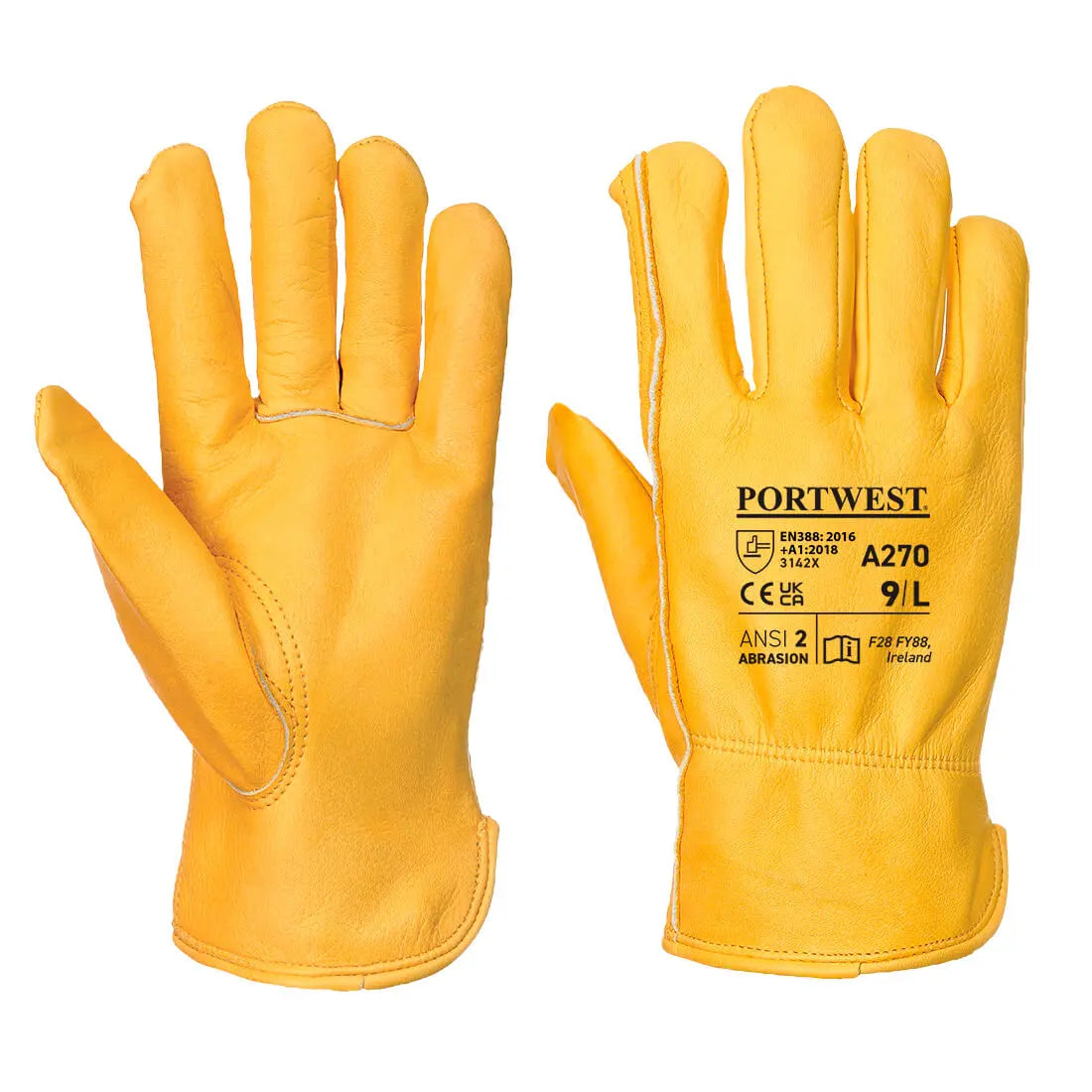 Leather Driver 100 Cow Grain Glove - Hi-Vis Trousers