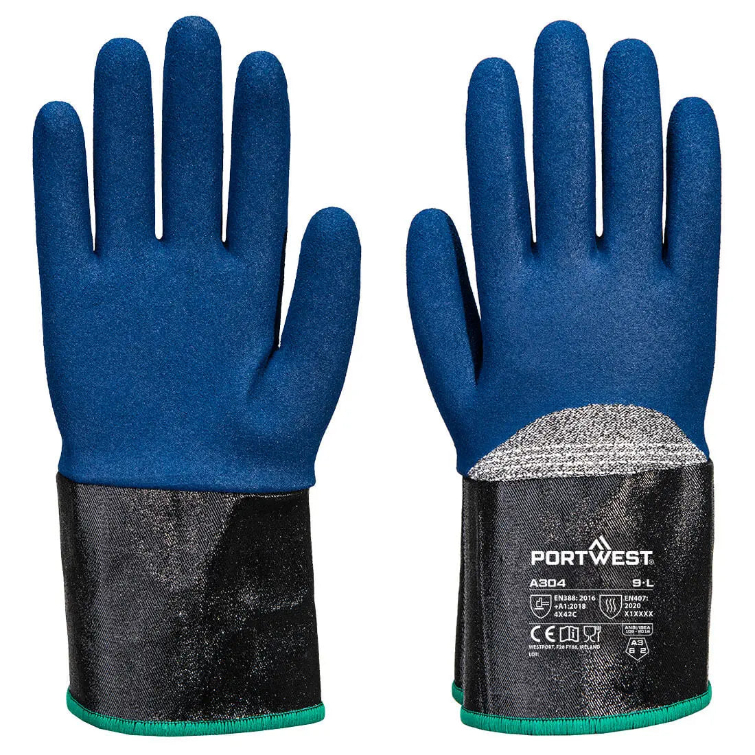 Grip C13 Nitrile Foam Extend Cuff Glove - Hi-Vis Trousers