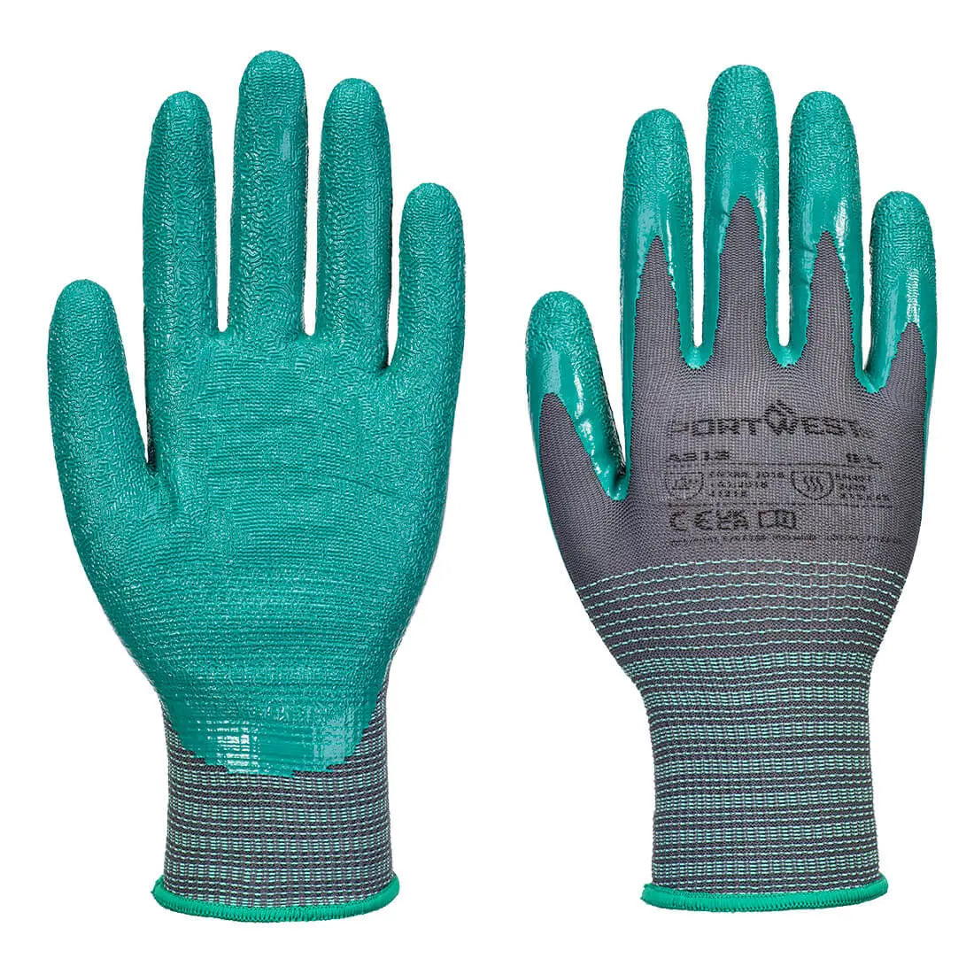 Grip 15 Nitrile Crinkle Glove (Pk12) - Hi-Vis Trousers
