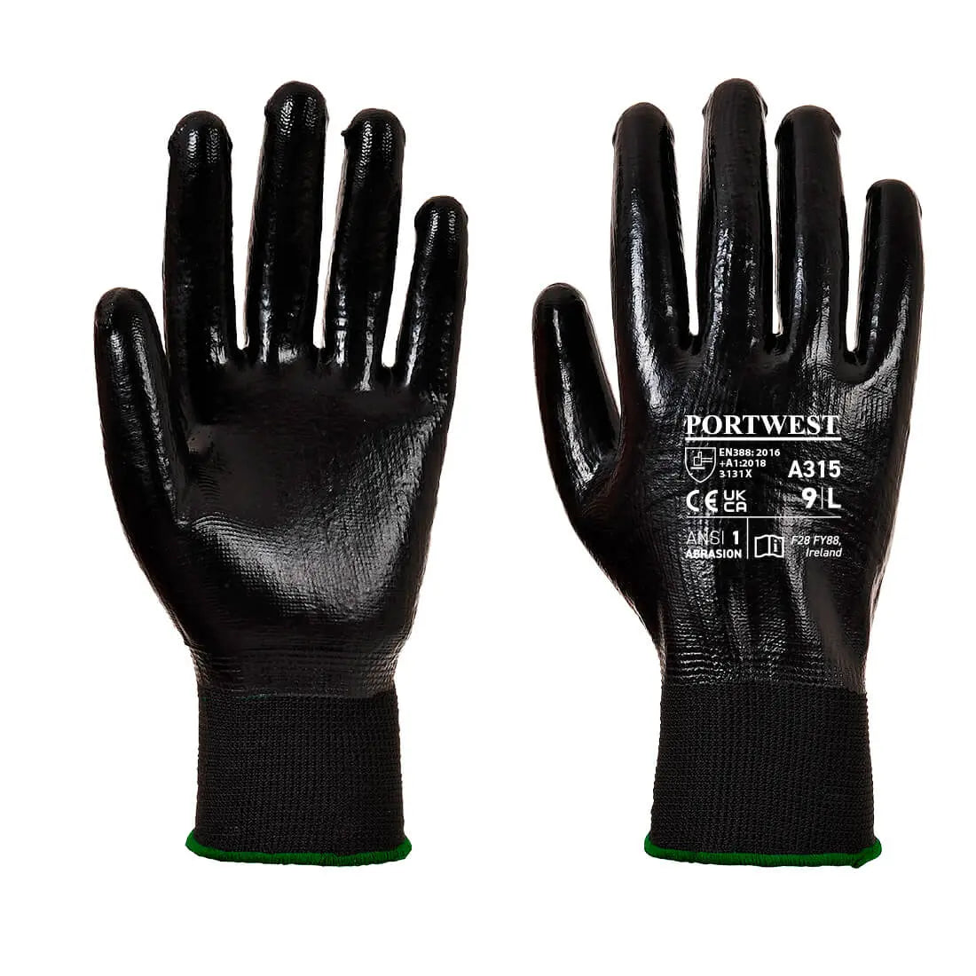 Grip 13 Full Coating Nitrile Glove (Pack of 12) - Hi-Vis Trousers