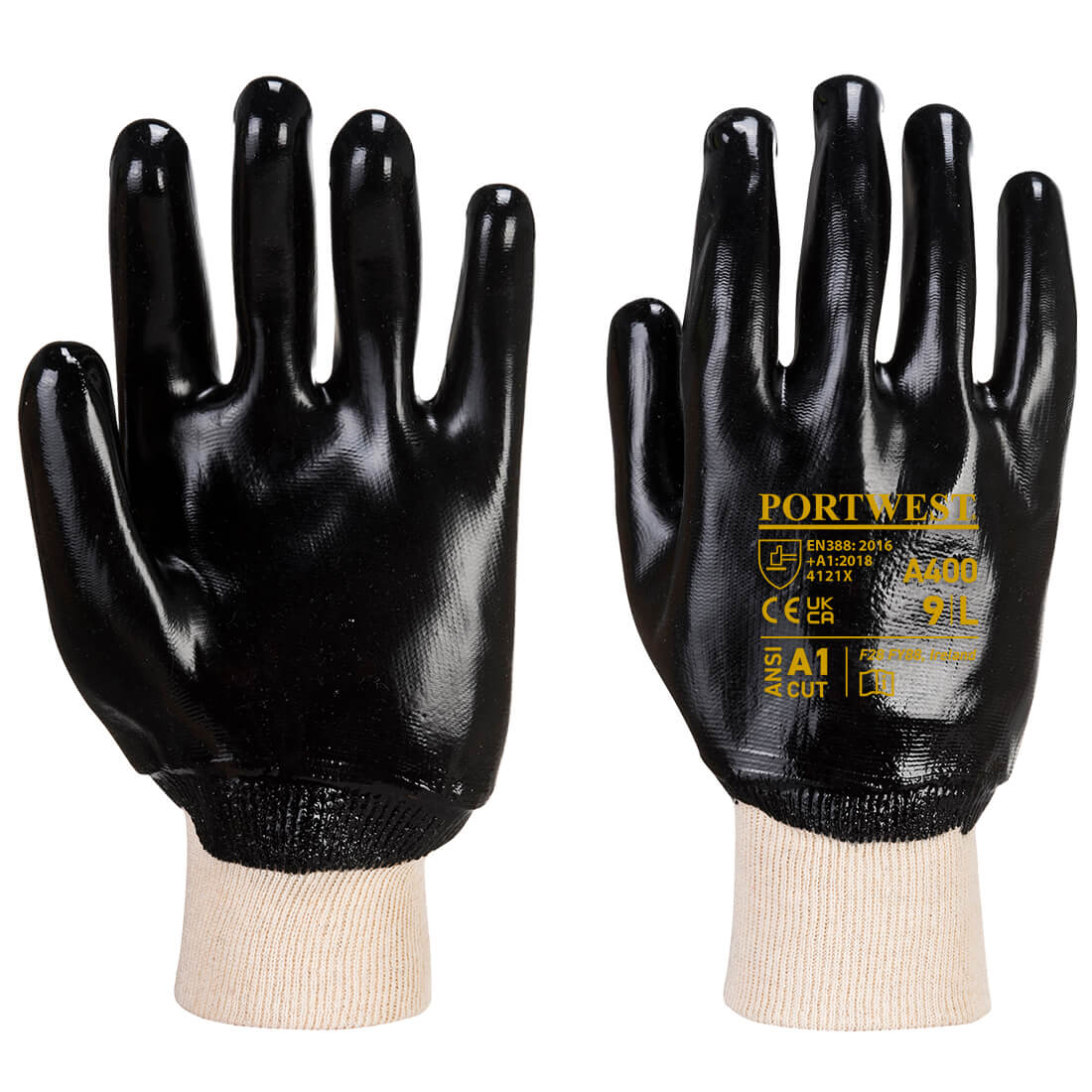 Grip PVC Knitwrist (12 Pairs) - Hi-Vis Trousers