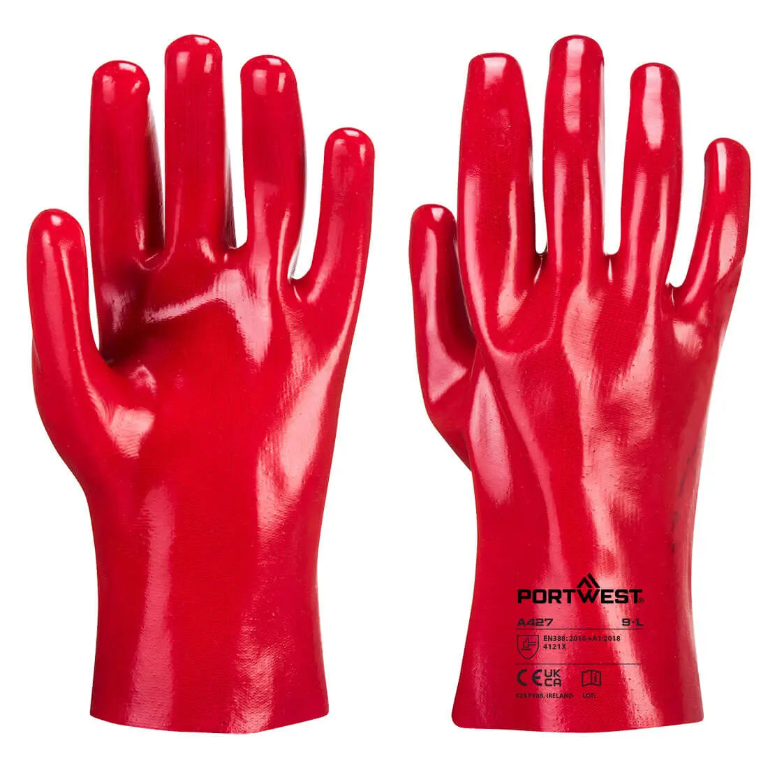 Grip 12 PVC Gauntlet 27cm (12 Pairs) - Hi-Vis Trousers