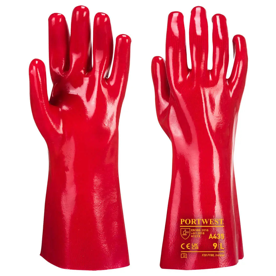 Grip 12 PVC Gauntlet 35cm (12 Pairs) - Hi-Vis Trousers