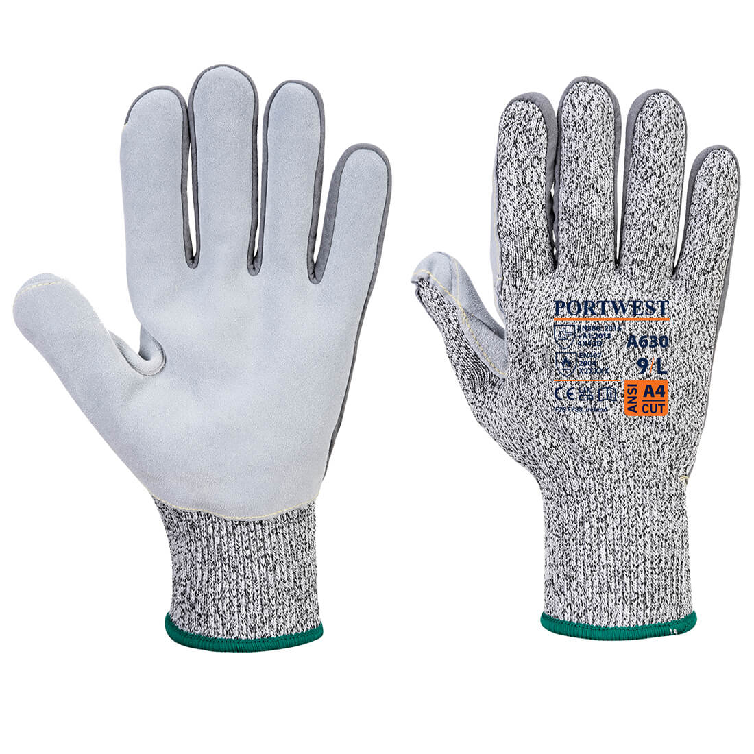 Cut D13 Leather Palm Glove - Hi-Vis Trousers