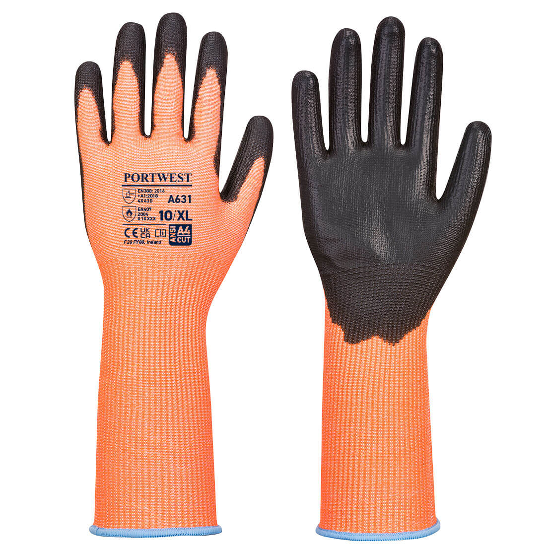 Vis-Tex Cut Glove Long Cuff Portwest