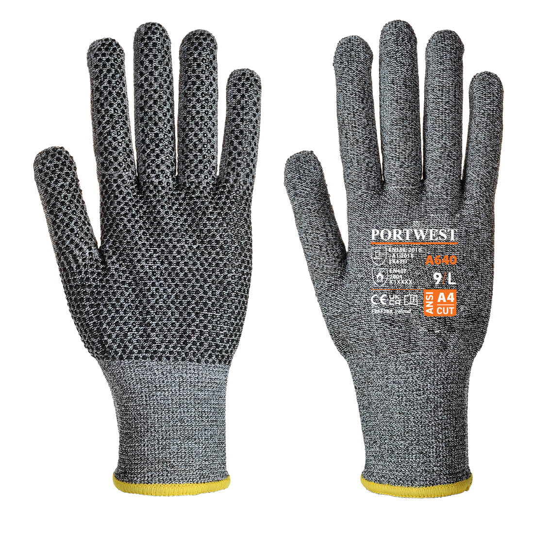 Cut D13 PVC Dot Glove - Hi-Vis Trousers