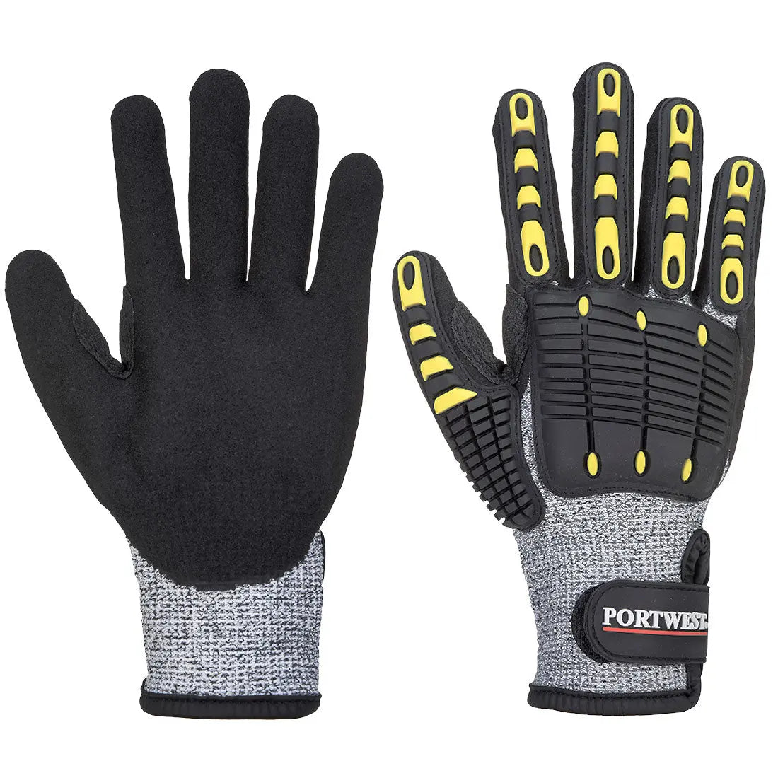 Impact C13 Nitrile Sandy Reinforced Palm Glove - Hi-Vis Trousers