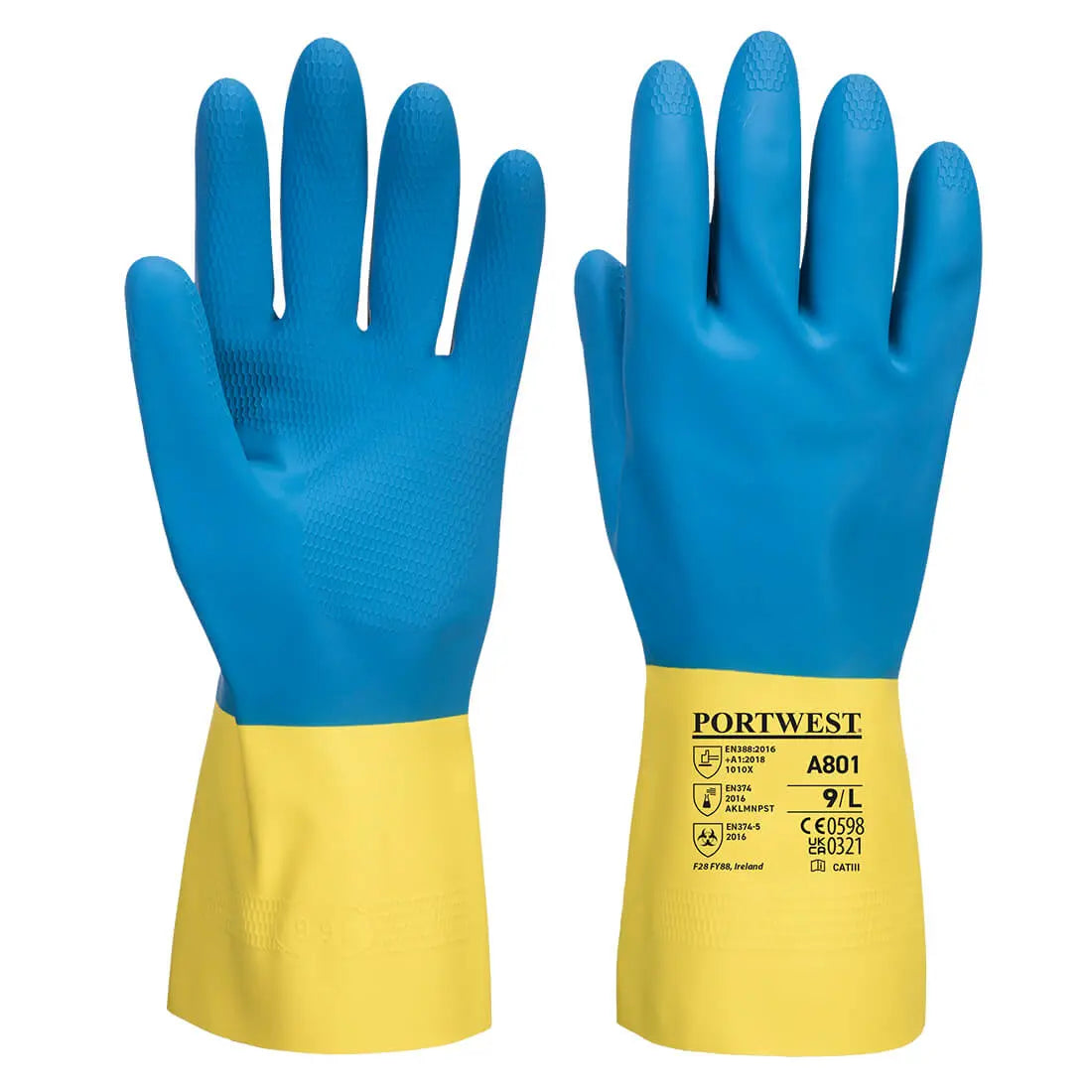 Chem 300 Latex Double Dipped Gauntlet - Hi-Vis Trousers
