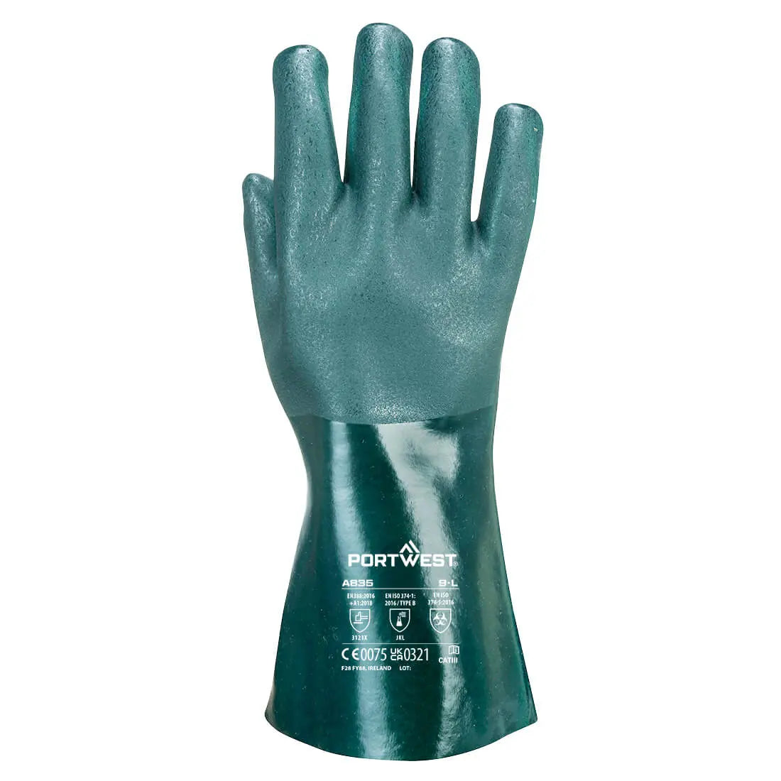 Chem 350 PVC Double Dipped Gauntlet - Hi-Vis Trousers