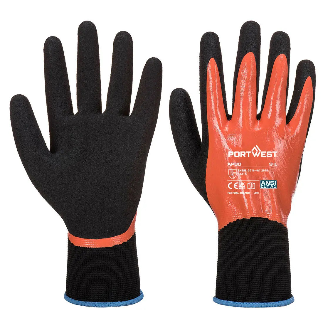 Grip 15 Nitrile Foam Aqua Glove  (Pack of 12) - Hi-Vis Trousers