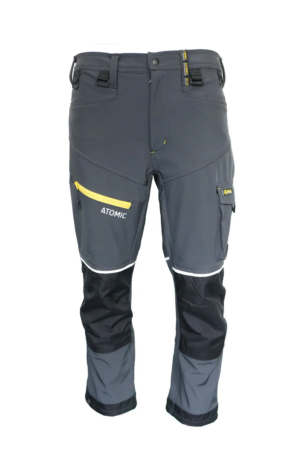 Atomic Workwear Slim Fit Softshell Trousers – Flexible, Durable & Weather-Resistant - Hi-Vis Trousers
