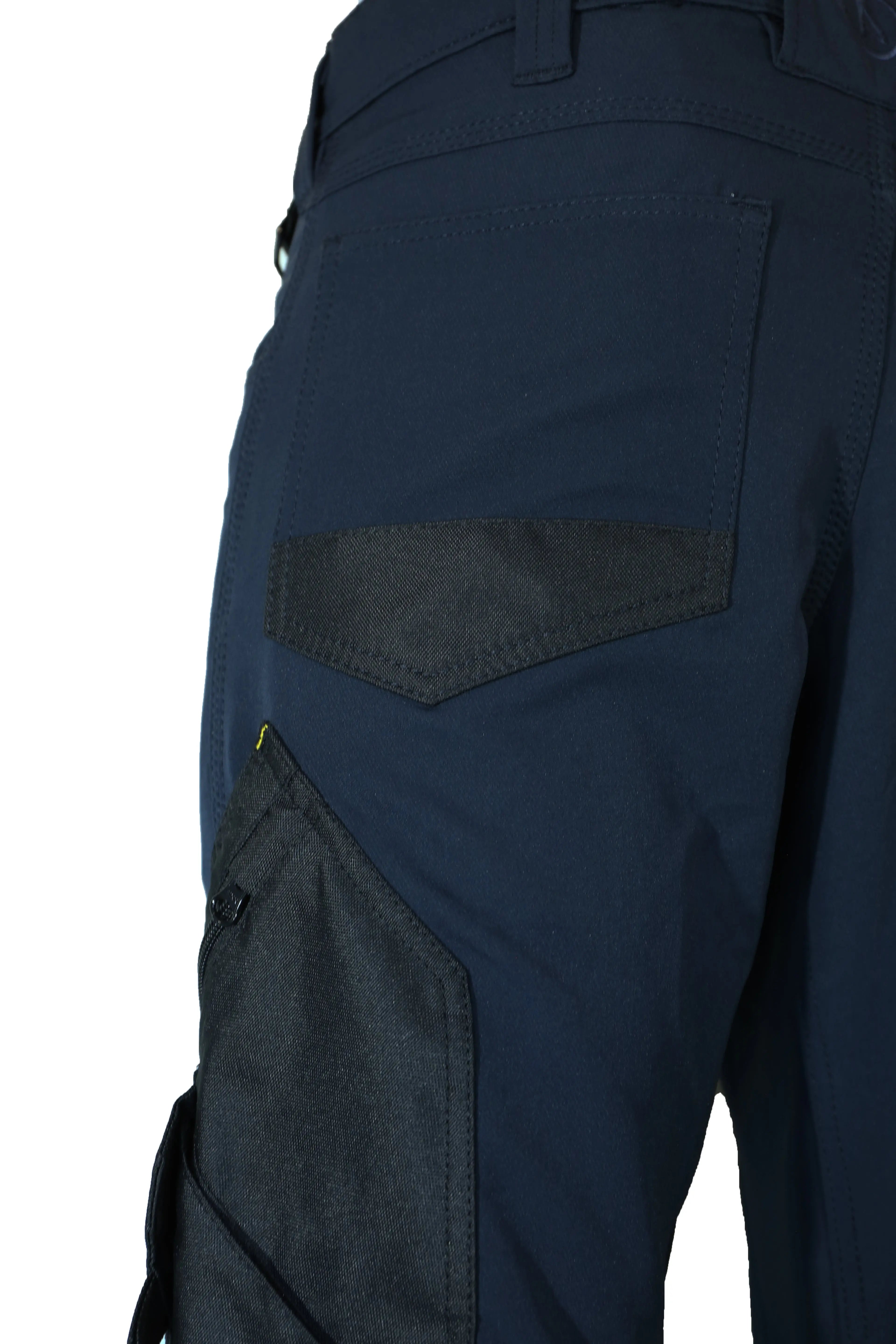 Slim Fit Stretch Work Trouser with Removable Holster Pockets - Hi-Vis Trousers