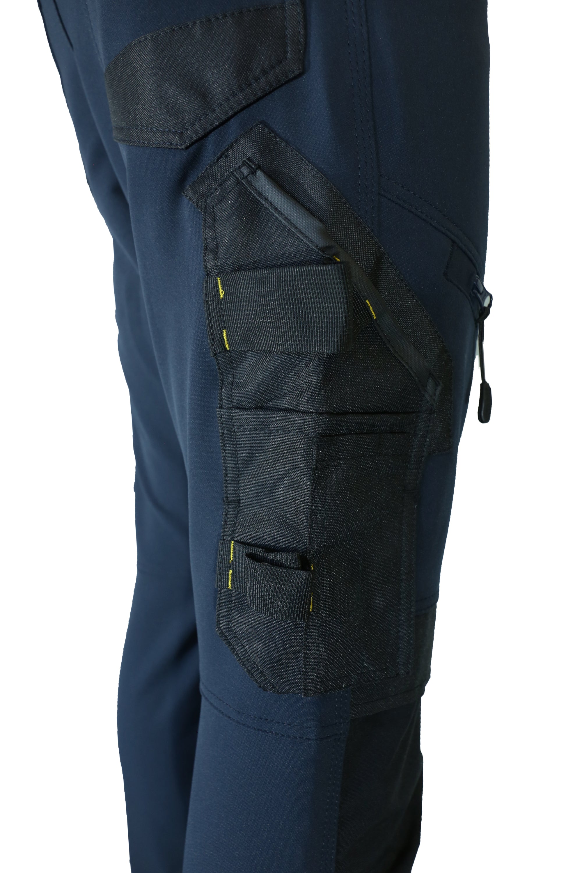 Slim Fit Stretch Work Trouser with Removable Holster Pockets - Hi-Vis Trousers