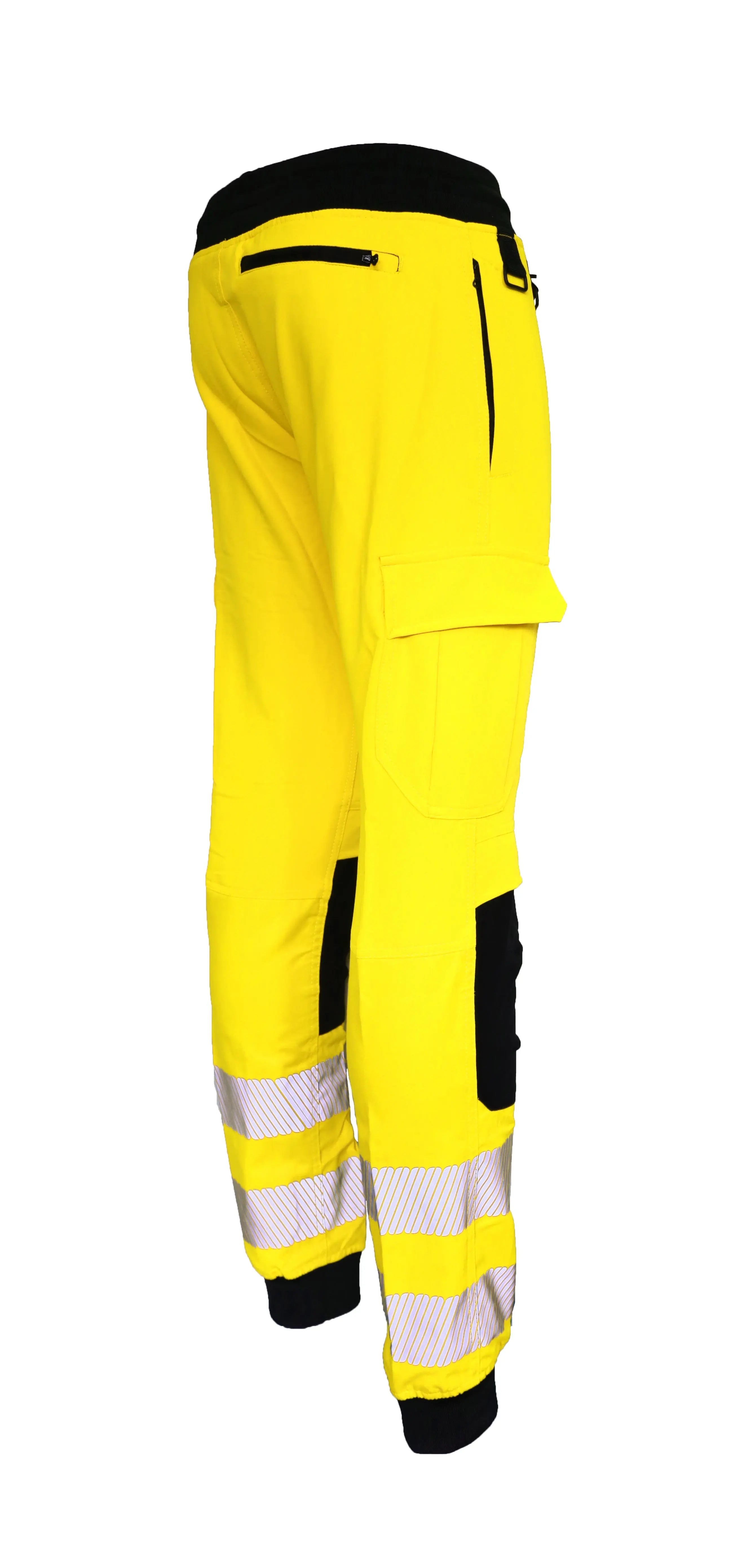 Slim Fit Stretch Hi-Vis Jogger With Knee Pad Pockets - Hi-Vis Trousers