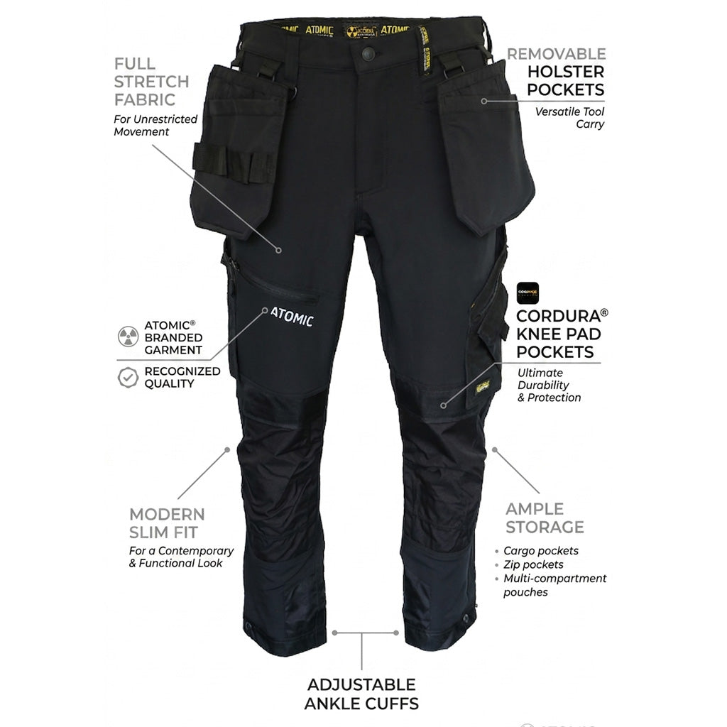 Craftsman Slim Fit Stretch Work Trouser with Removable Holster Pockets