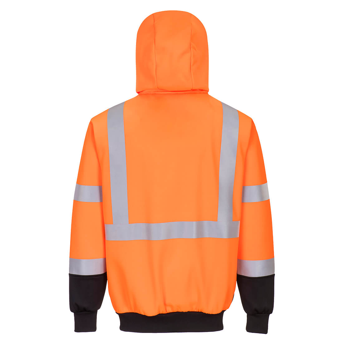 Hi-Vis Contrast Zipped Hoodie Portwest