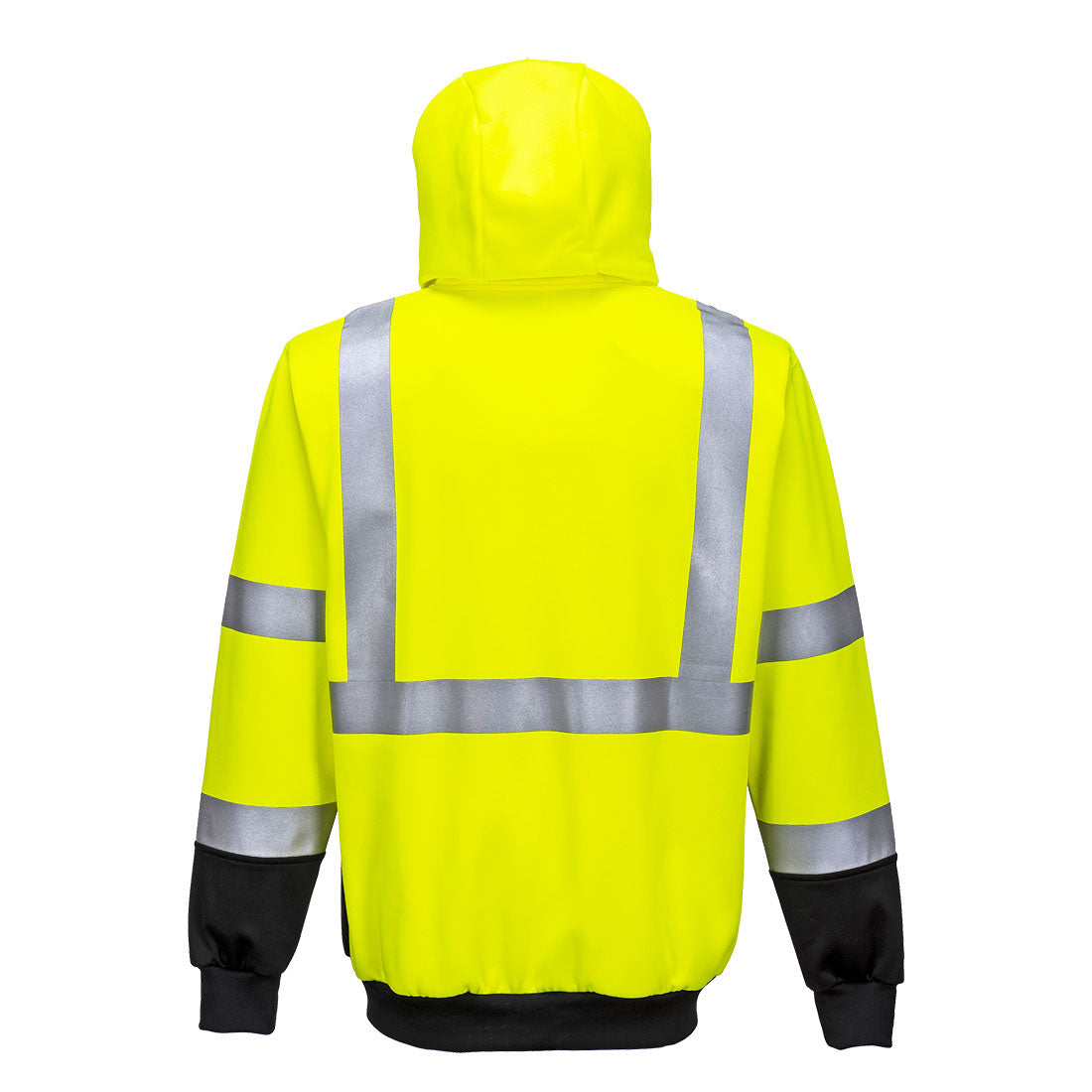 Hi-Vis Contrast Zipped Hoodie Portwest
