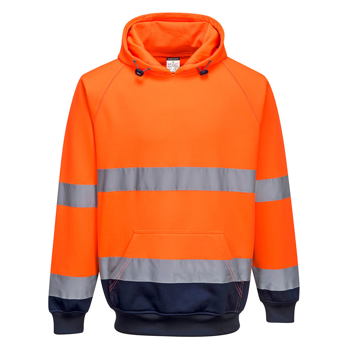 Hi-Vis Contrast Hoodie Portwest