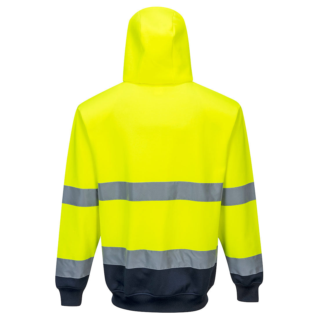 Hi-Vis Contrast Zipped Hoodie Portwest