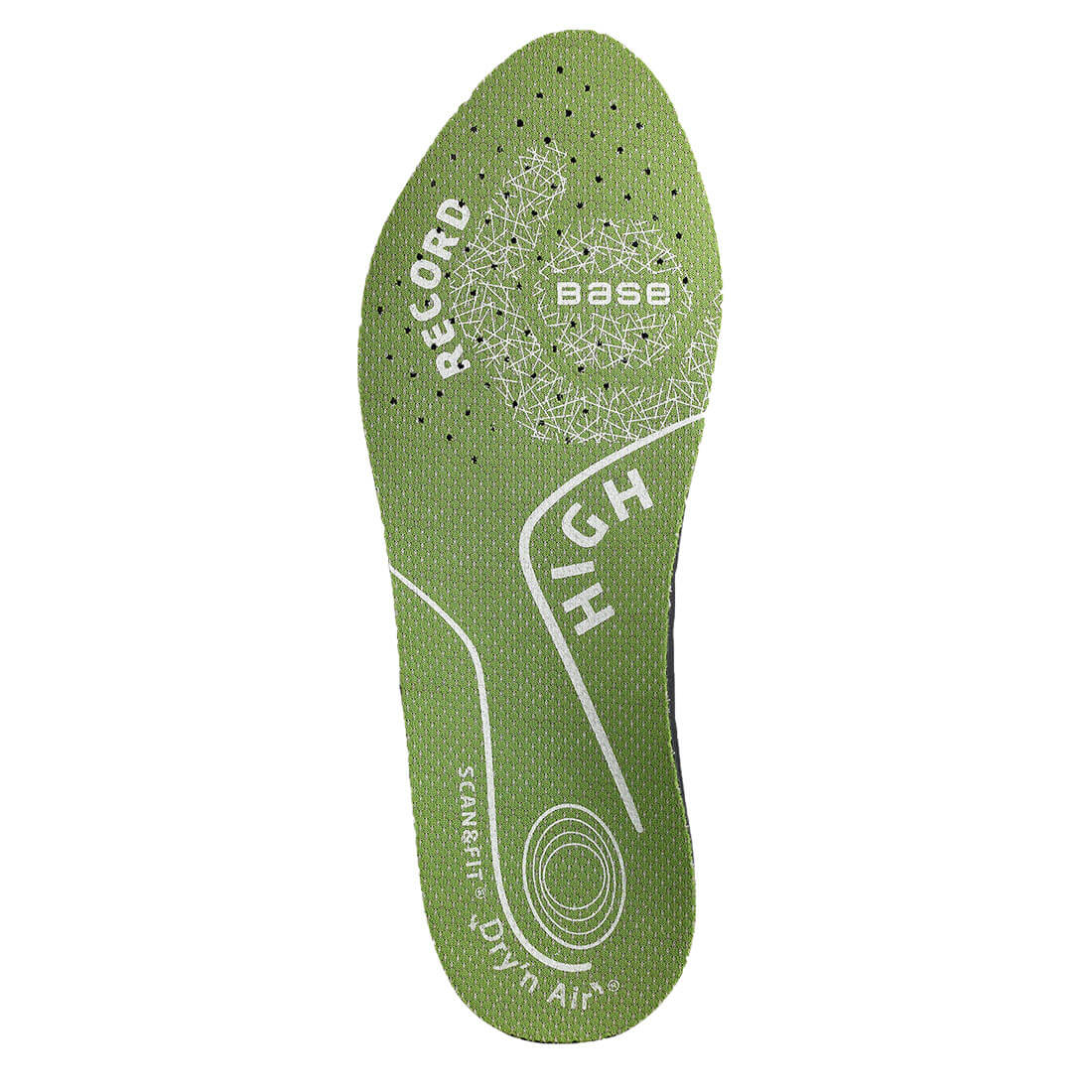 Dry'n Air Scan&Fit Record -High Base Footwear