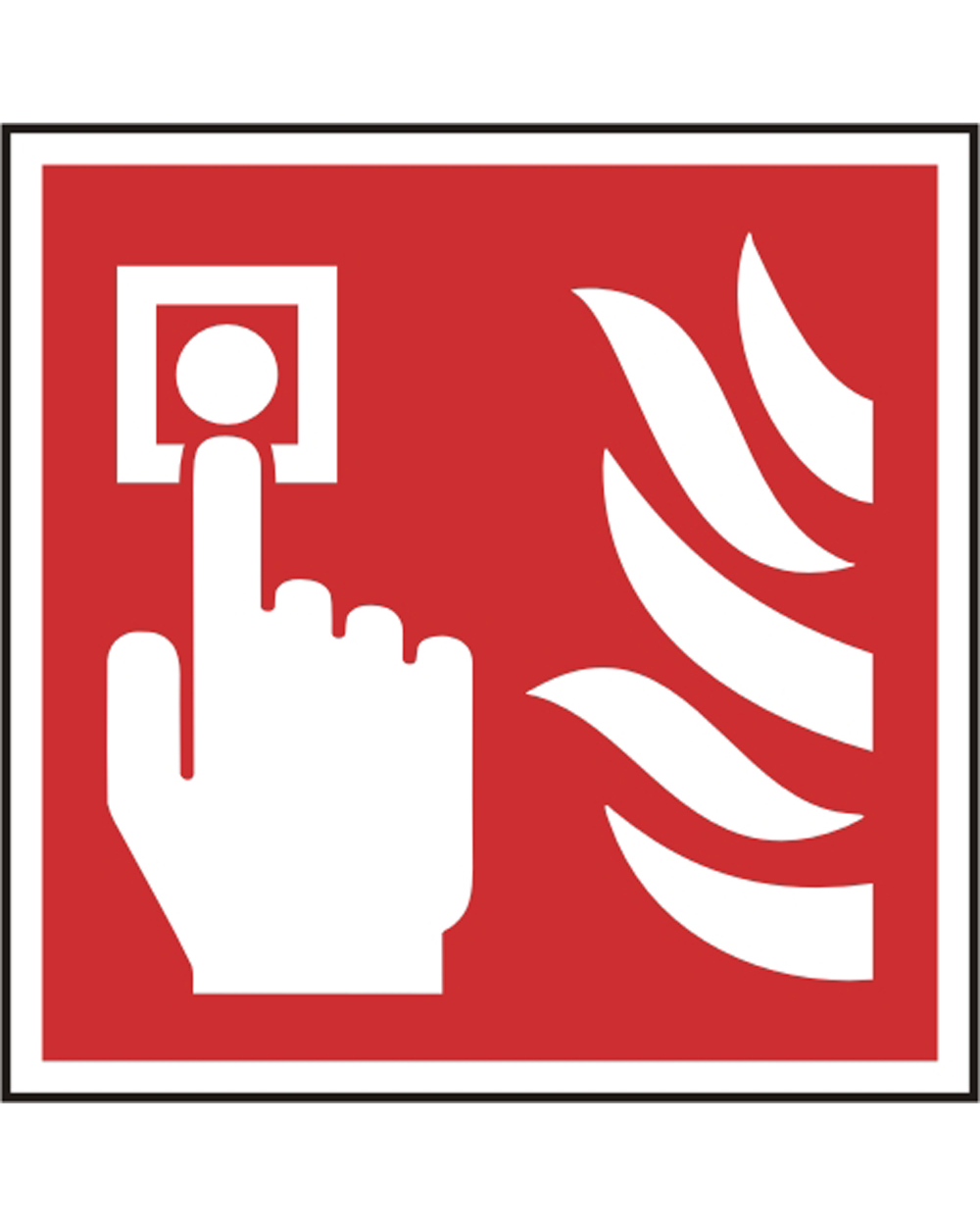 Self Adhesive Fire Alarm Call Point Sign Beeswift