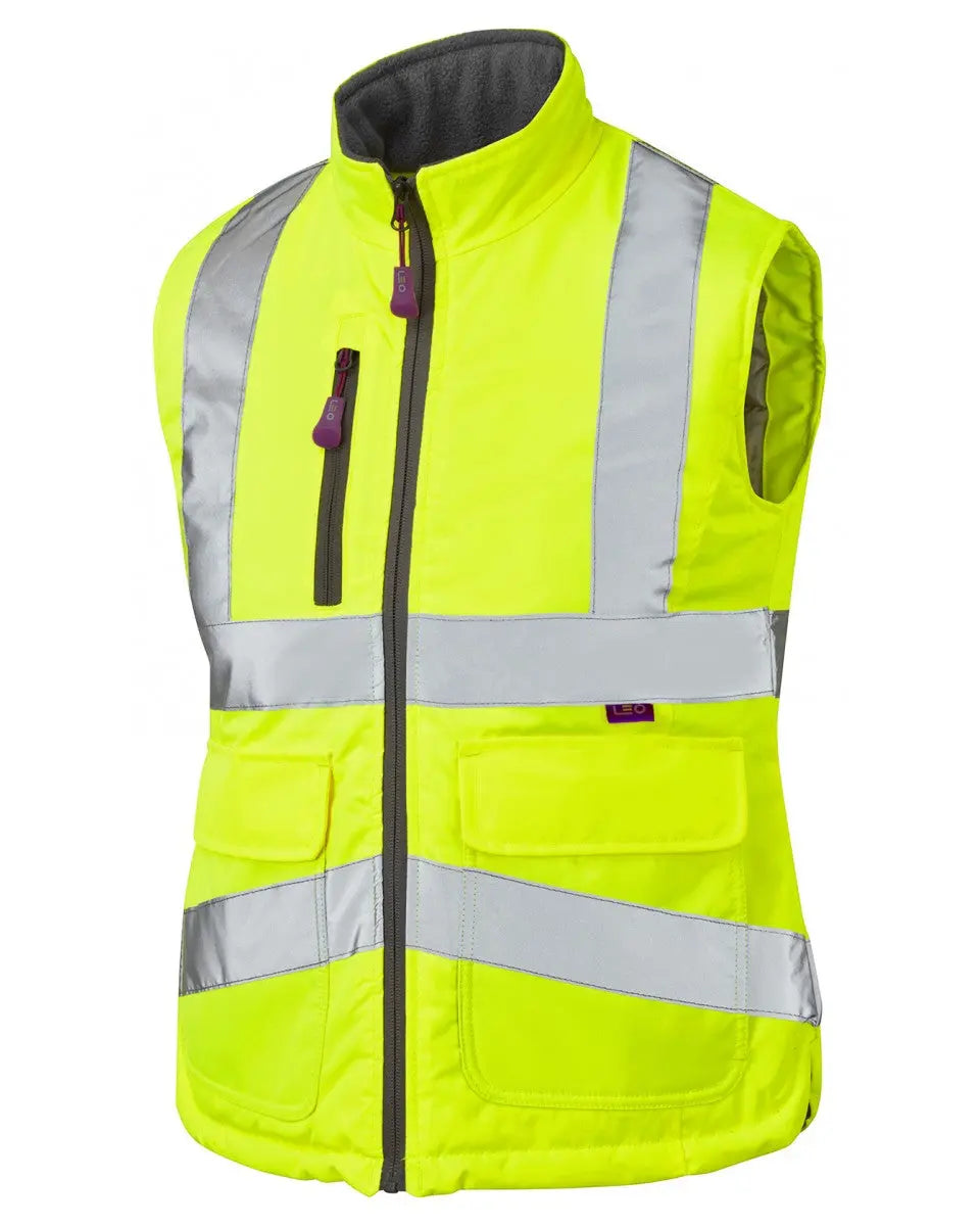 Sandymere EcoVis Ladies Bodywarmer Leo Workwear
