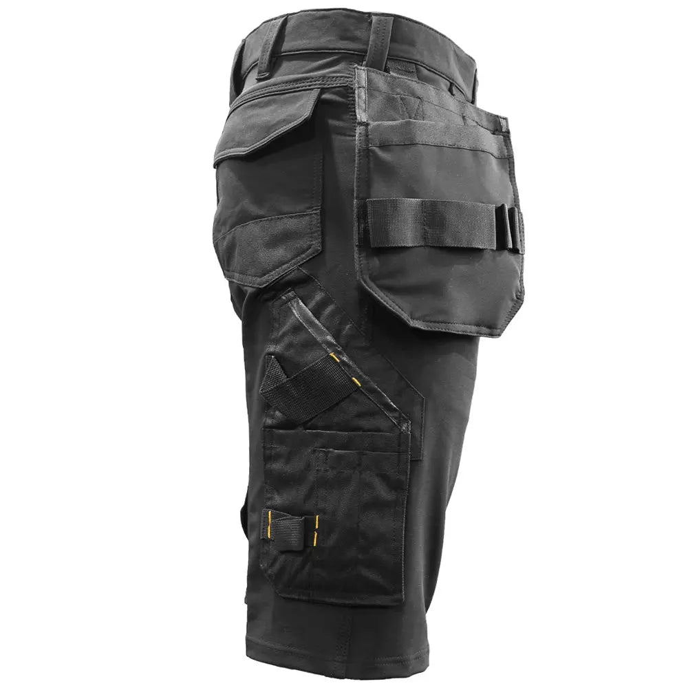 Slim Fit Stretch Work Shorts with Removable Holster Pockets - Hi-Vis Trousers