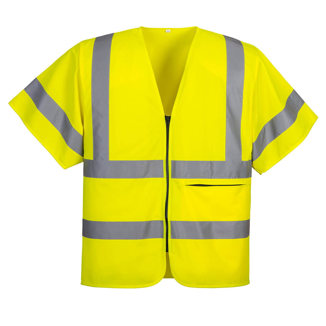 Hi-Vis Band and Brace Zip Vest S/S Portwest