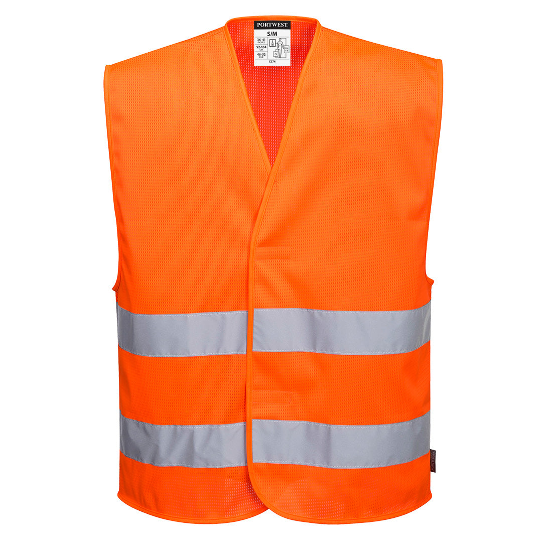 Hi-Vis Mesh Two Band Vest Portwest