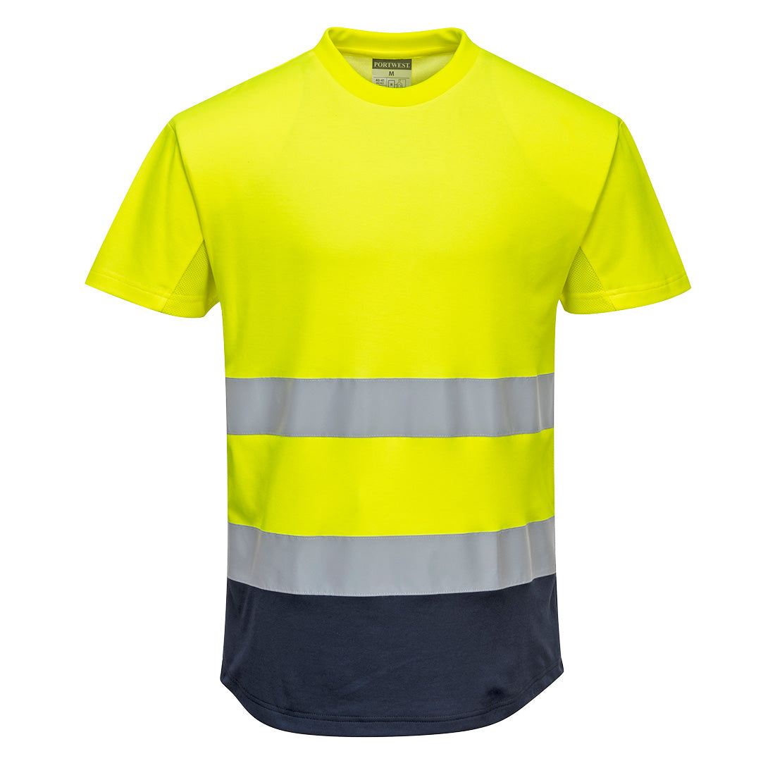 Hi-Vis Contrast Mesh Insert T-Shirt S/S Portwest