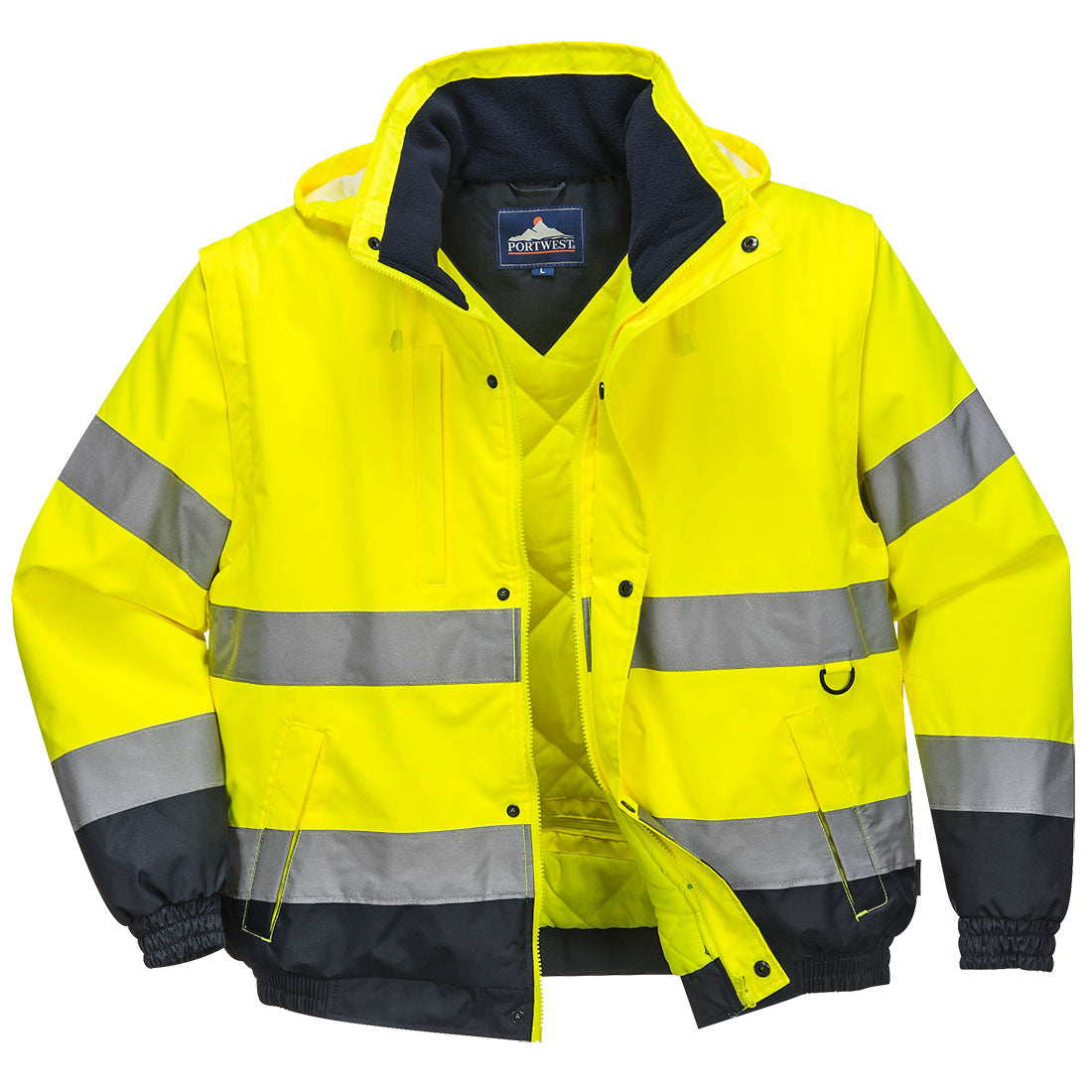 Hi-Vis 2-in-1 Contrast Bomber Jacket Portwest