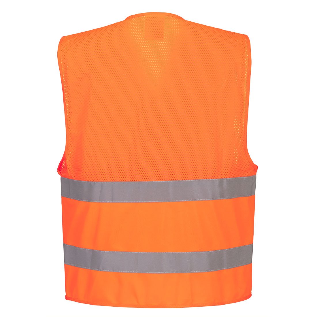 Hi-Vis Half Mesh Two Band Vest Portwest