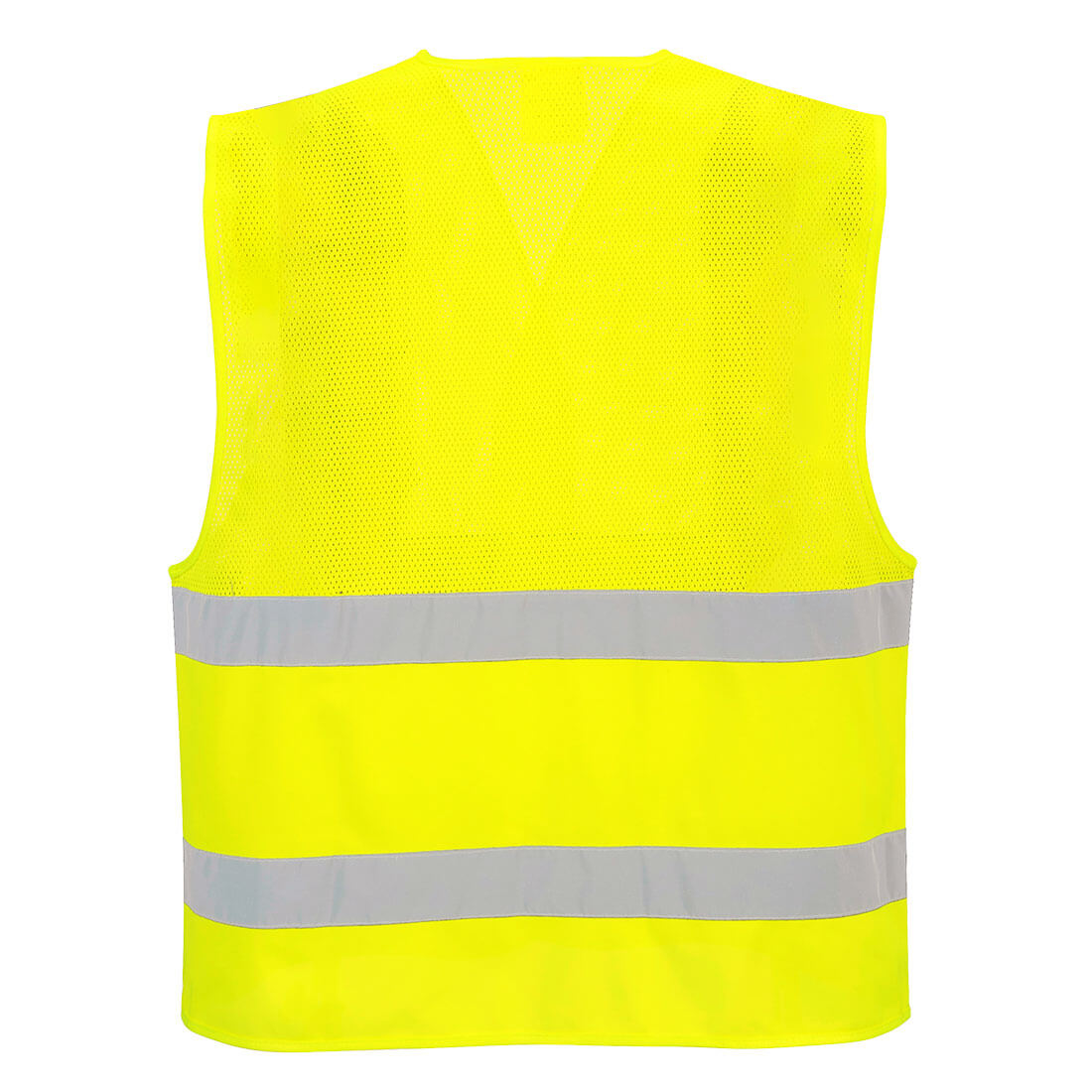 Hi-Vis Half Mesh Two Band Vest Portwest