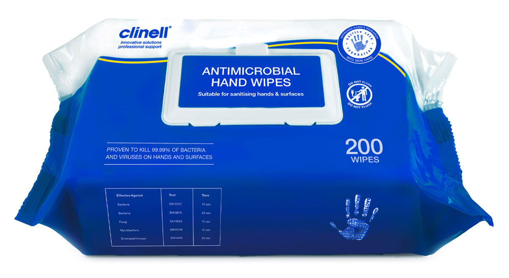 Antimicrobial Hand Wipes Clinell