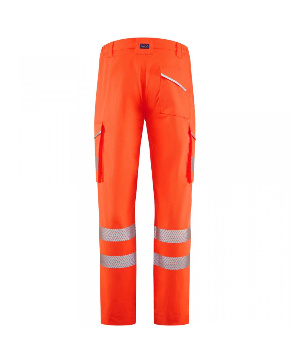 Winsford EcoViz Stretch Cargo Trouser Orange Leo Workwear