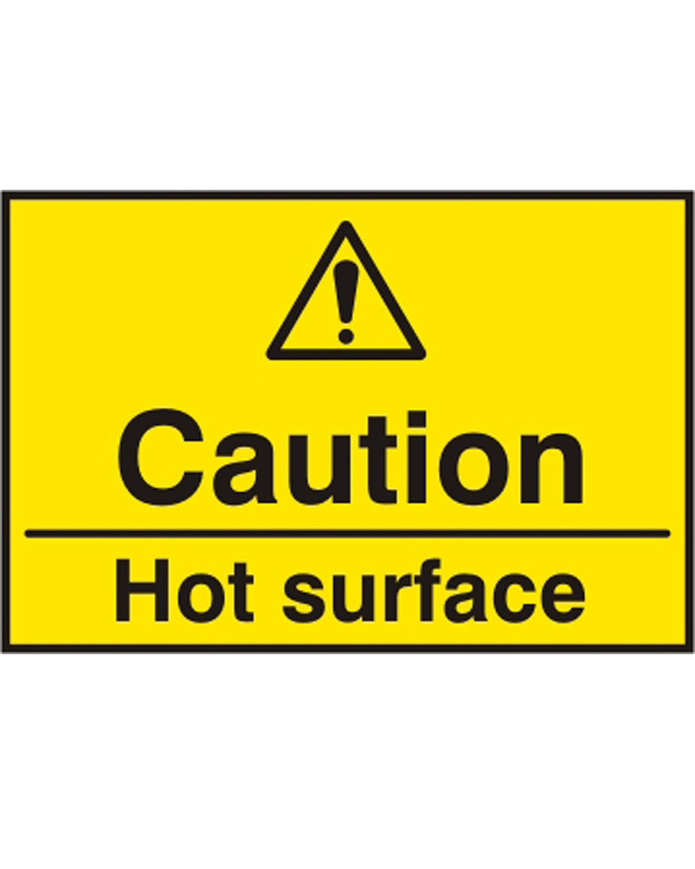 Caution Hot Surface Sign Beeswift