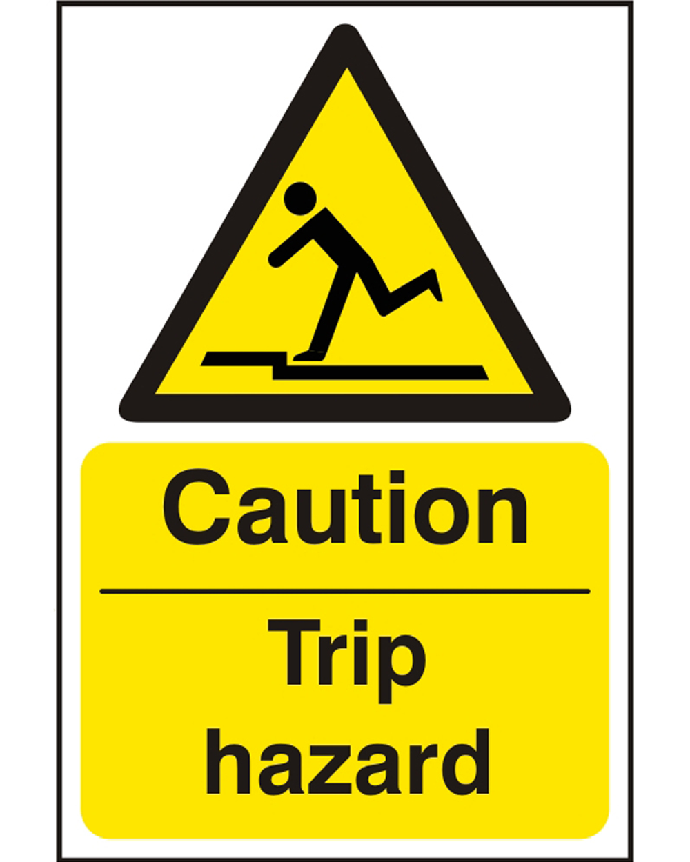 Caution Trip Hazard Sign (Box Of 5) Beeswift