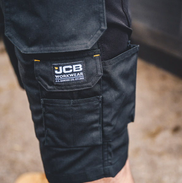 Trade Hybrid Stretch Panel Work Shorts JCB Workwear