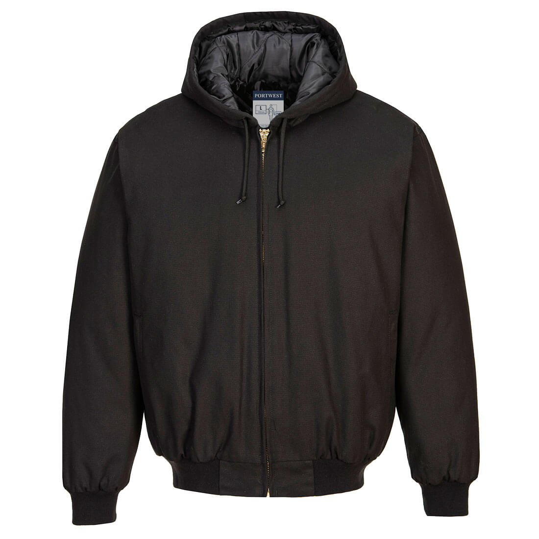 Duck Quilt Lined Hooded Jacket Portwest