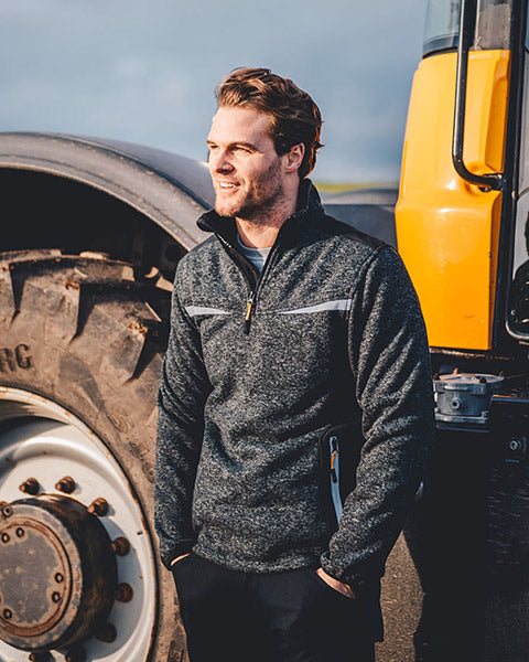 Trade Elmhurst Quarter Zip Fleece JCB Workwear